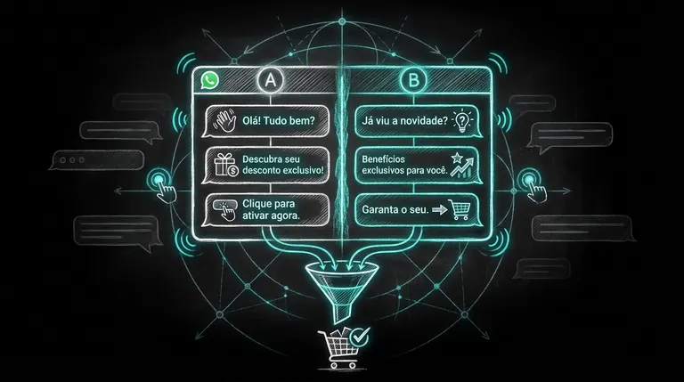 Como aplicar testes A/B em automações no WhatsApp para vender mais