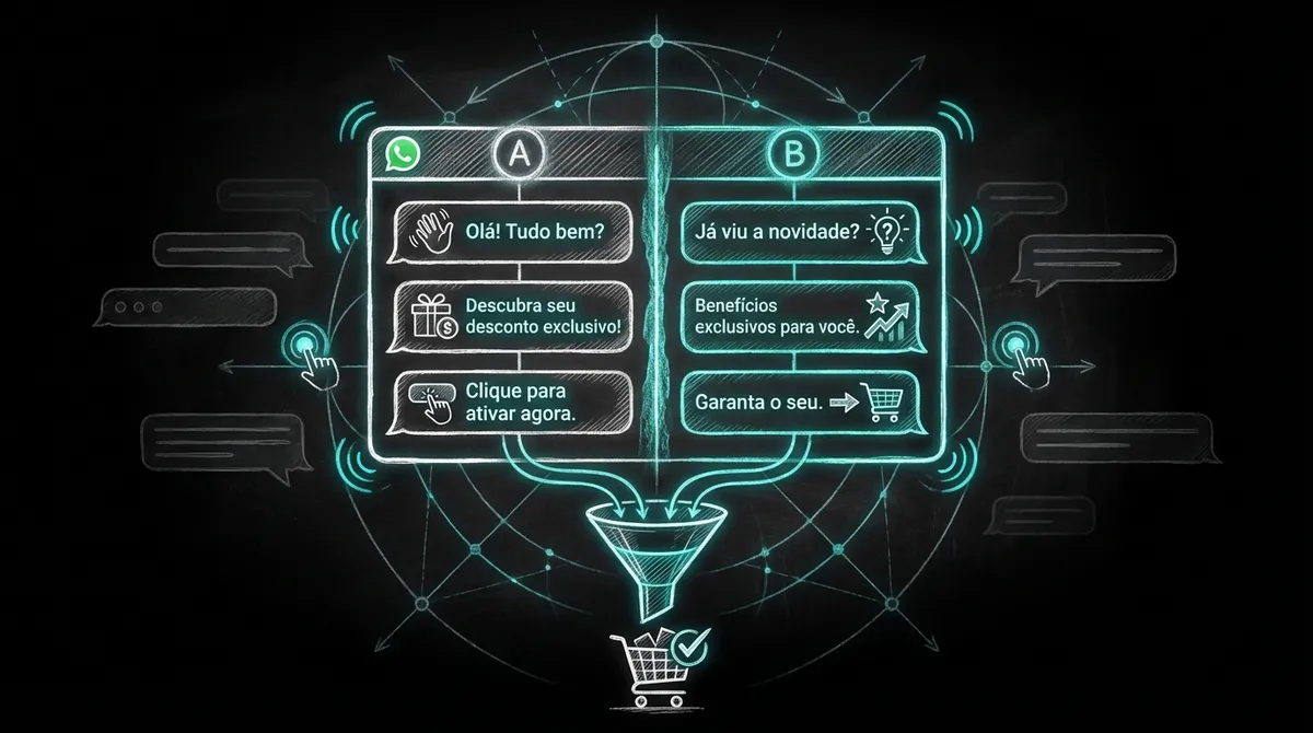 Como aplicar testes A/B em automações no WhatsApp para vender mais