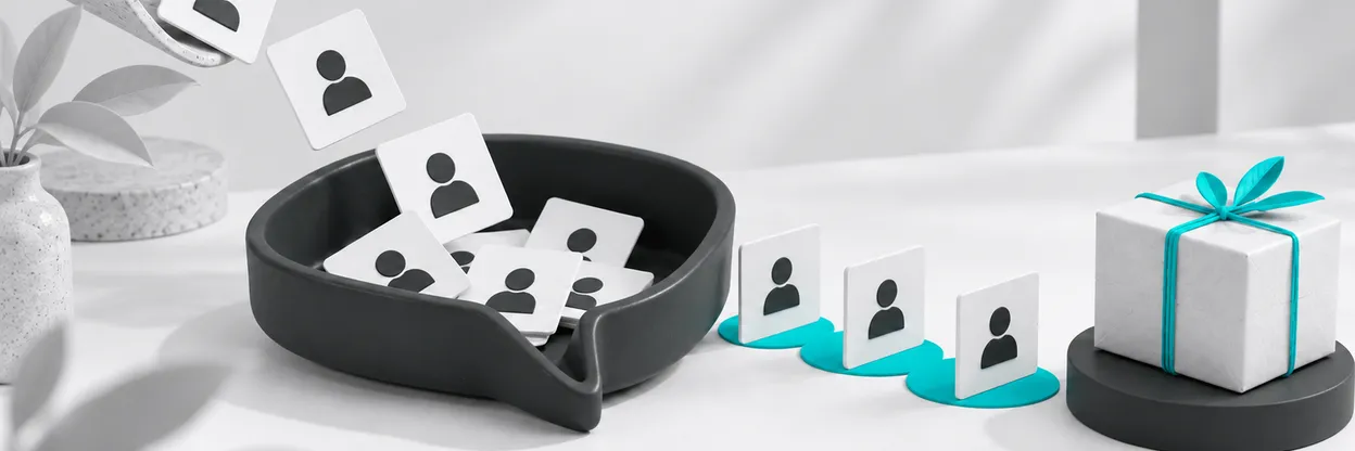 Interações de redes sociais reunidas em um balão de atendimento.