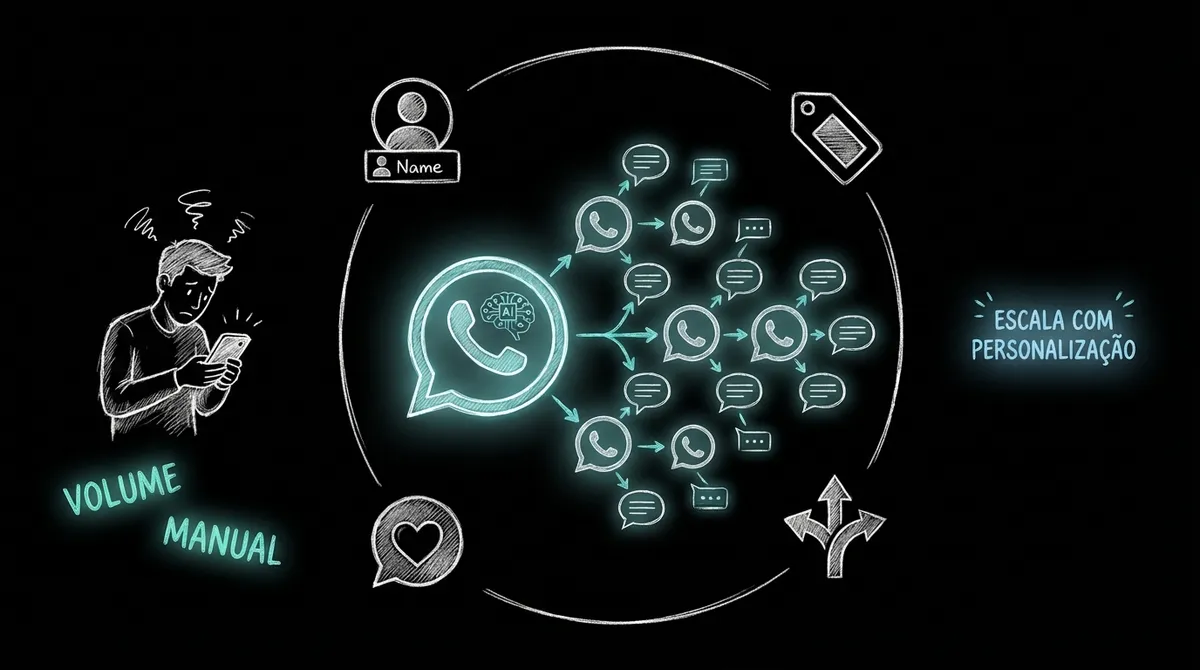 Escalando atendimento no WhatsApp: como crescer sem perder a personalização?