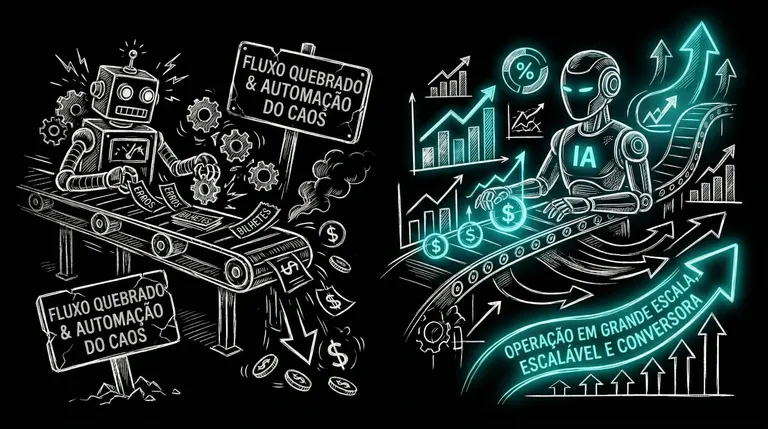 Automatizar o caos não gera resultado, mas acelera o prejuízo