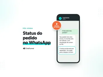 Celular em que a IA informa um pedido com dois envios: a mochila em trânsito e o estojo ainda em separação